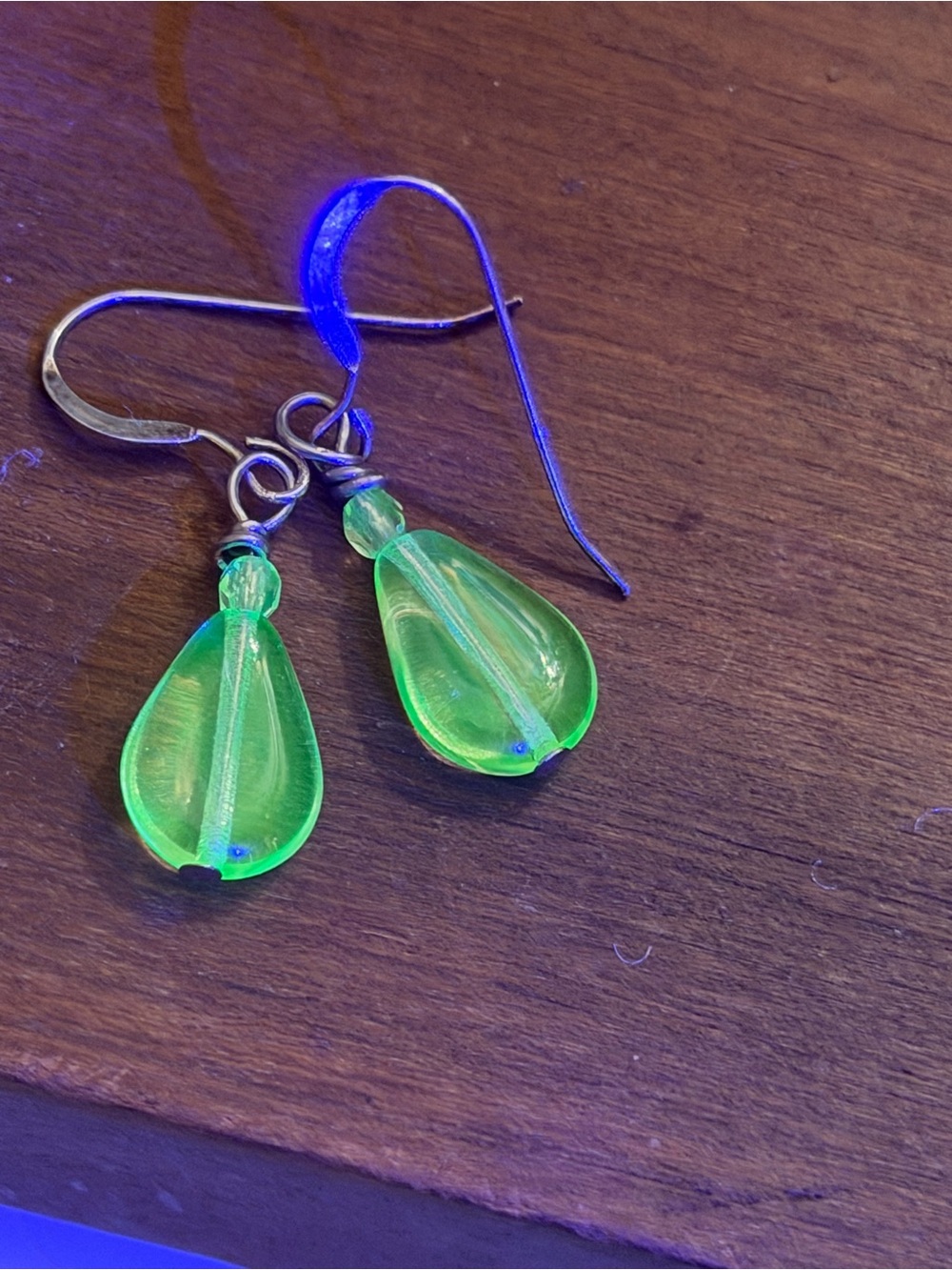 Uranium beaded earrings